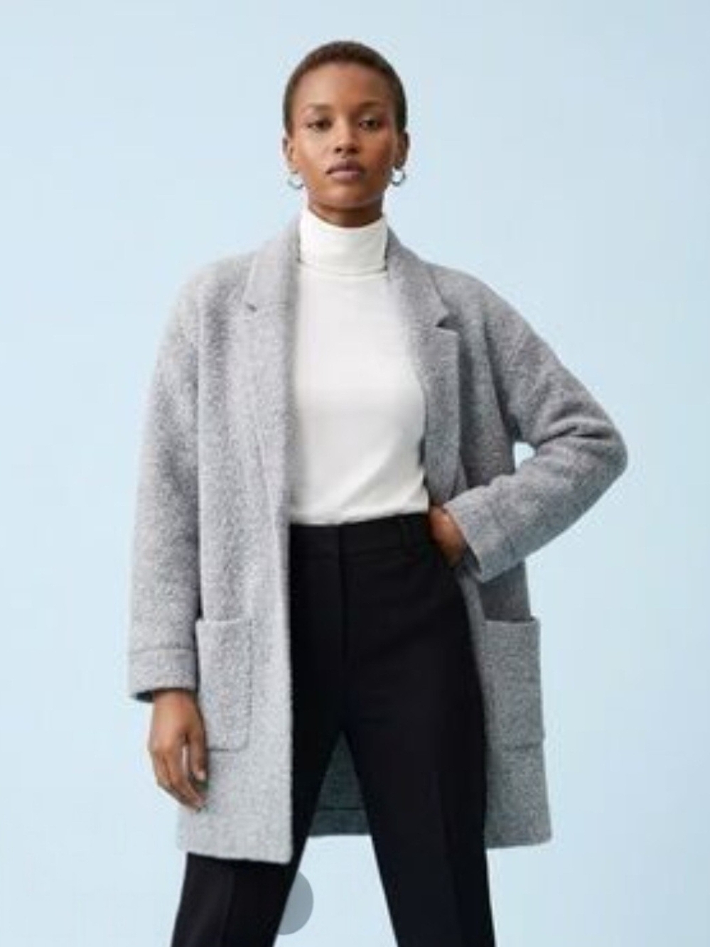 Anthropologie MOTH Gray Women's Open-Front Cardigan Sweater Size Medium